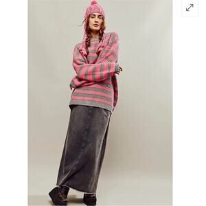 NEW Free People Links Pullover Stripe Sweater Size XS